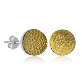Boucles d'oreilles pour femme serties de cristaux argentés